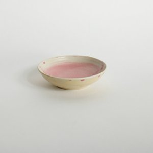 Pink Glazed-All-Over Tapas Plate-ish Bowl — Yuko Nishikawa